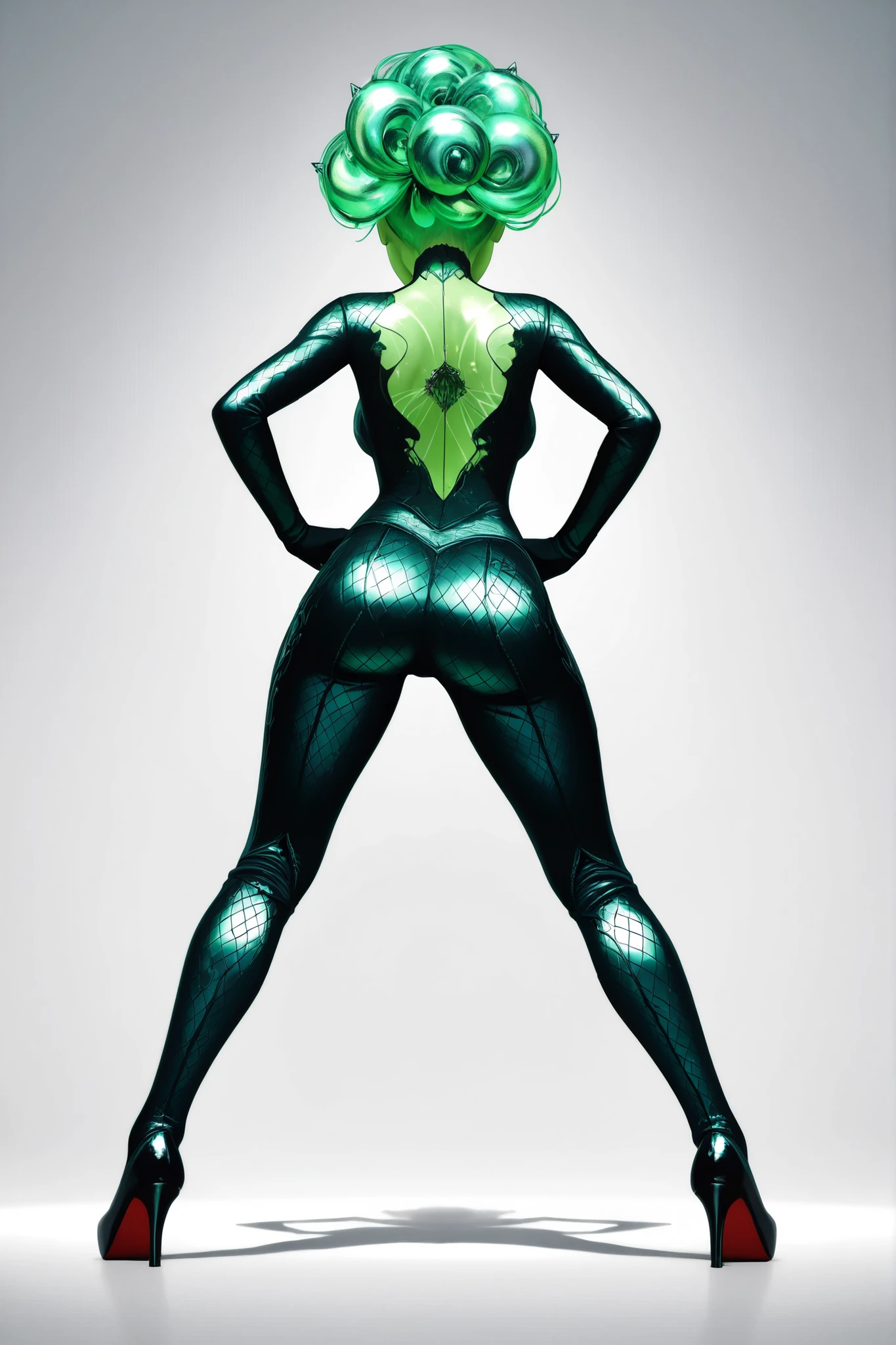 girl youtuber,(((1girl))),((extremely cute and beautiful green curly-haired girl)),
(short breasts:1.4),(((green curly hair:1.35,very curly hair,colored inner hair,ear breathing,short hair))),(((green eyes:1.3))),intricate eyes,beautiful detailed eyes,symmetrical eyes,((fat)),(((lustrous skin:1.5,bright skin: 1.5,skin tanned,shiny skin,very shiny skin,shiny body,plastic glitter skin,exaggerated shiny skin,illuminated skin,wet legs))),delicate detailed fingers,detailed body,human hands,(detailed face),
cute,slutty,seductive,erotic,(((nsfw))),
zettai ryouiki,revealing clothing,show skin,((rave mini-skirt,visible thong straps,white loose tank top with an pop art print)),((wet clothes,intricate outfit,intricate clothes)),
(dynamic pose:1.0),embarrassed,(centered,scale to fit dimensions,Rule of thirds),
cyberpunk city by the ocean at night, with bright neon signs and dark stormy clouds and puddles, scenery:1.25,(cyberpunk:1.4),
motor irreal:1.4,UHD,La mejor calidad:1.4, fotorrealista:1.4, textura de la piel:1.4, obra maestra:1.8,highres, sharp focus, (ultra detailed, extremely detailed), (photorealistic artwork:1.37),(extremely detailed CG unity 8k wallpaper),((synthwave background theme)),(((vibrant colors))),(intricate background),(masterpiece),(best quality),GtsGiga,large bosom,mature lady,cityscape,Gtscity