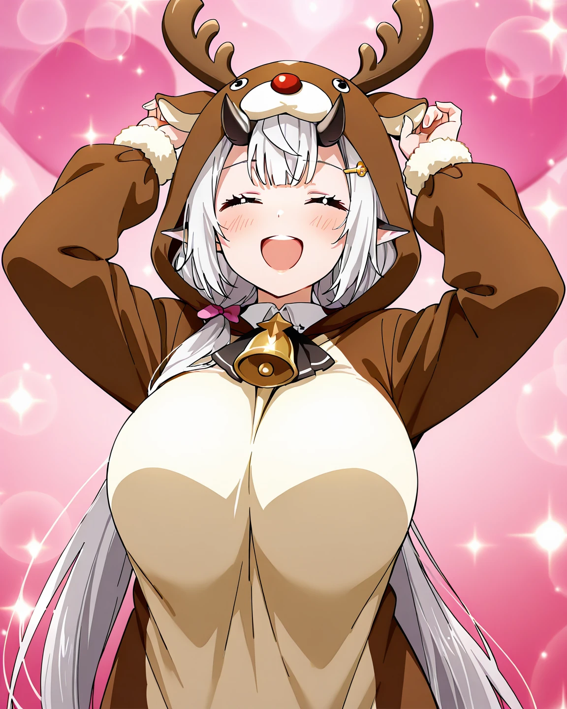 beat quality,best resolution,(fluffy anthro furry :1.3),solo,white hair cat girl,small breasts, long hair,wavy hair,dark brown body fur,dark brown cat ears,purple eyes,cat ears,cat tail,pubic fur,neck fur,naked,sakura bathing,huge beautiful onsen,outdoor,sakura embroidery background,soak body,soak hair,sweating,looking at viewer,full face blush,naughty face,smile,make love pose,upper body only,open mouth,heart eyes,heart expression eyes,on kneel,selfie,front view,in water,drool,leaning forward