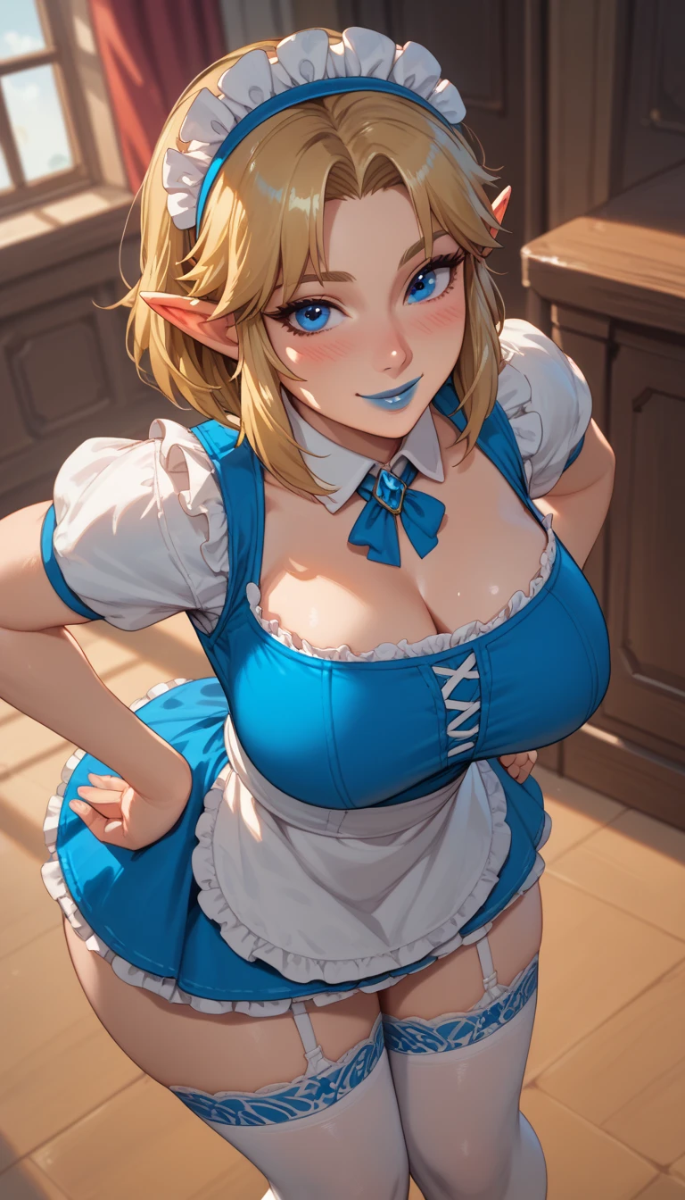 nsfw:1.5, Top quality, masterpiece, ultra high resolution, , (top quality, high resolution, 4K, detailed lighting, shaders, perfect anatomy, perfect proportions), eye of the beholder, (masterpiece, top quality) (top quality, 4K, 8K, high resolution, masterpiece: 1.2), highly detailed, (masterpiece: 1.3, top quality, ultra high resolution, ultra detailed), (top quality: 1.2), perfect eyes, perfect face, perfect lighting, (top quality, 4K, 8K, high resolution, masterpiece: 1.2), highly detailed, (top quality, 4K, 8K, high resolution, masterpiece: 1.5), highly detailed, masterpiece, top quality, ultra detailed, top quality, high resolution, 32K CG, very delicate and beautiful, illustration, high resolution, sharp focus, front lighting, glow, girl 1 person, solo, smiling, very beautiful and detailed anime face, very detailed eyes, ((masterpiece)), ((best quality)), (super detailed), ((cute)), cute, ((very detailed)), 4K, (8K), best quality, (best quality, 8K, 32k, masterpiece, super high resolution, very detailed, impressionistic:1.2), blurred background, (two arms) , (two legs), (four fingers and 1 thumb), Best quality , only one belly button, Bare shoulders.
(Beautiful girl). (German: 1.4). (From above: 1.7). (Tilted head: 1.2). (Beautiful face: 1.2). (Cute). (Shiny blonde hair). (Braids: 1.4). (Swept back bangs to show forehead: 1.3). (Tan lines: 1.4). (Beautiful blue-green eyes). Smiling happily: 1.2. Embarrassed: 1.2. (Topless: 1.8). (Blue dirndl: 2). (Breasts and nipples not covered: 1.8). (Small pink nipples: 1.7). (Big boobs: 1.9). (Plump boobs: 1.8). (Nice breasts: 1.6). (Cleavage: 1.4). (Neat waist). (Slender body). (Beautiful butt). (Realistic facial expression: 1.6). (Realistic Skin Texture: 1.6). (White Choker: 1.3). (Necklace: 1). (Bracelet: 1). (Anklet). (Oktoberfest: 1). (Realistic Background: 1).