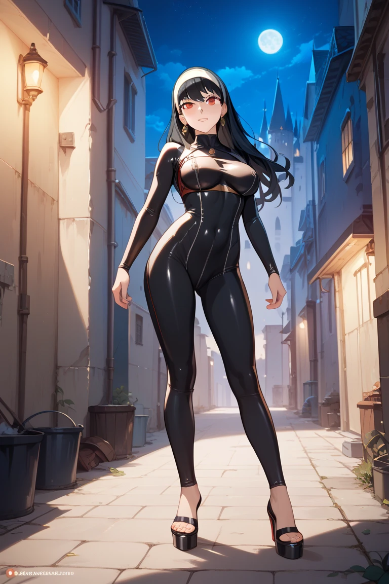 beautiful young woman with ninja mask and cat ears on her head, com rosto bem detalhado e bonito, belos olhos, belos olhos, rosto lindo, beautiful young woman wearing black tights, sueter apertado branco, short pantyhose, standing in an office at night, usando salto alto, cabelo curto preto, morena,orelhas de gato, belo sorriso, tomboy, morena, um pouco musculosa