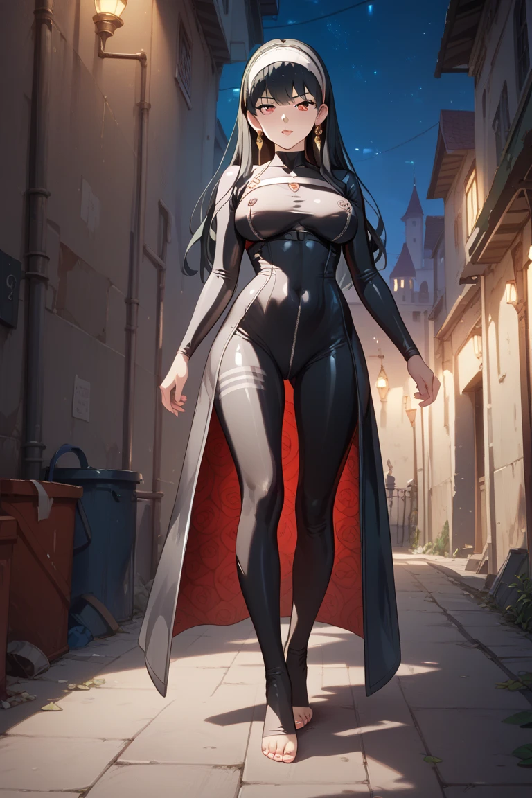 (masterpiece, highest quality, High resolution、Detailed CG: 1)、prostitutes lined up、Show off your heightened sexual desire in a sneaky way, and I made eye contact with one of the girls. Attracts you by imitating a blow job 、NSFW、late night, night club、blow job gesture