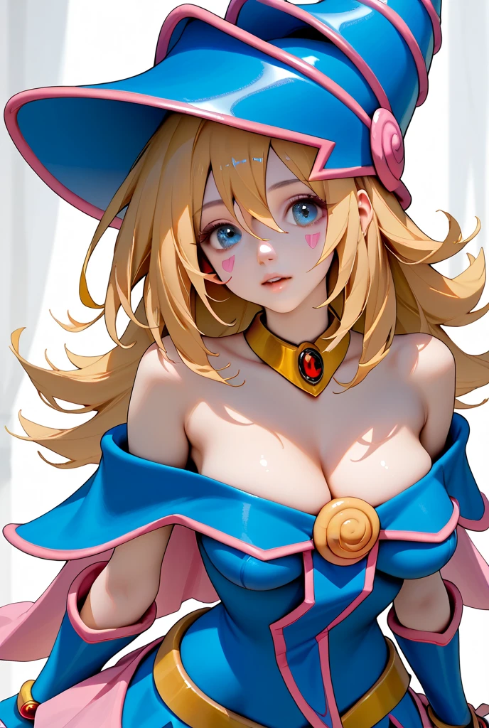 best quality,high resolution,dark magician girl,bare breasts