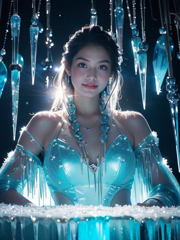(((nffsw))), (((masutepiece))), (((8K))), (((hight resolution))), (((surrealism))), (((Cinematic lighting))), god rays, Zoom Layer, (((FULL BODYSHOT))), F/4.0, canon, Shiny skin,Detailed skin,Detailed face, Detailed eyes, Goddess of cocktail, cocktail colored see-through dress, Holding a blue cocktail in one hand, Tipsy face