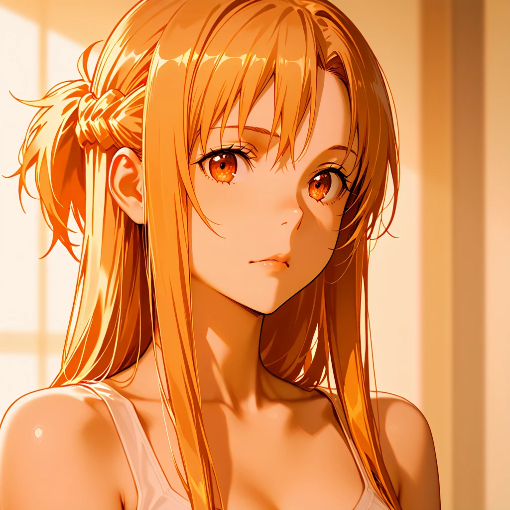 ((highest quality)), ((masterpiece)), (detailed), Perfect Face、Yuuki Asuna、(The woman is a brown-haired Japanese)、(The woman sits next to a white man and they drink together in a nice bar.)、A white man successfully picks up a woman and has fun drinking with her at a bar、((The white man is well-built and has a strong body.))、The woman is dressed casually、Man dressed casually、Caucasian man and woman have fun expressions、Night falls
