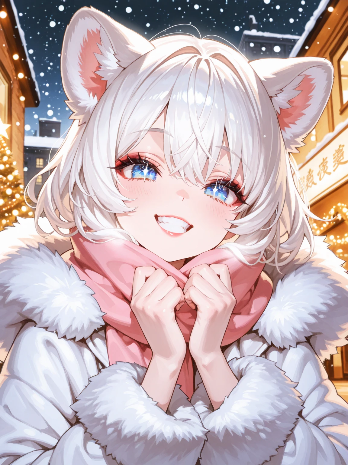a girl, snow golem, unique beauty, fantasy, magical, ethereal, elegant, serene, peaceful, snowflakes, winter, cold, soft lighting, cinematic, dramatic, (best quality,4k,8k,highres,masterpiece:1.2),ultra-detailed,(realistic,photorealistic,photo-realistic:1.37),HDR,UHD,studio lighting,extreme detail description,vivid colors,cinematic lighting