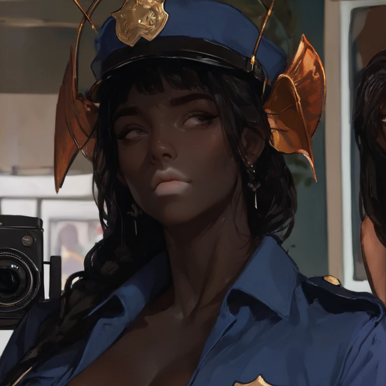 Bare chested witch,  very sexy, bare chested,. Star skin