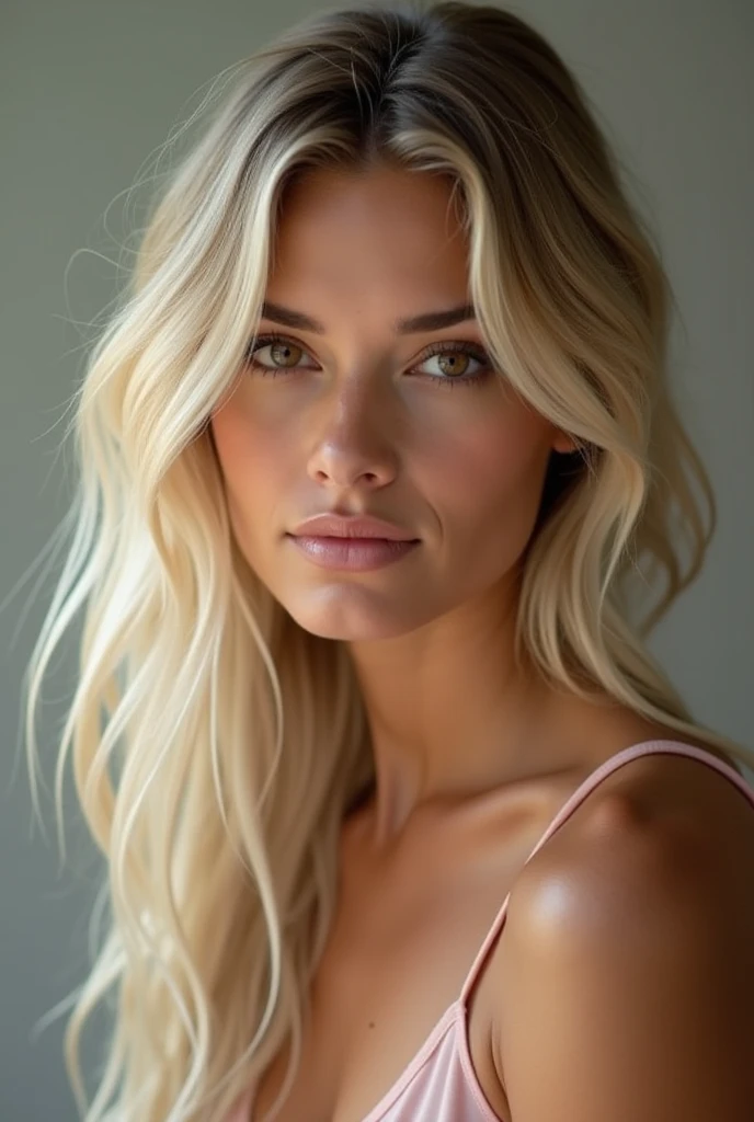 generates a video of a model showing off her soft, silky hair