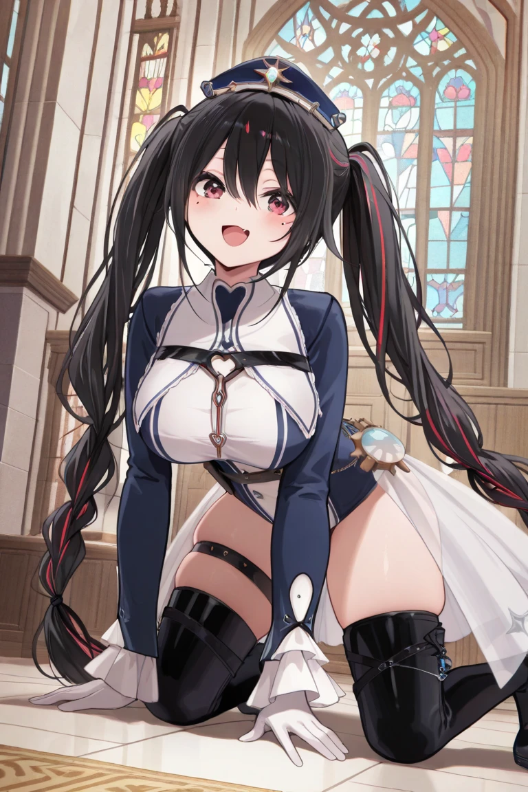 (Highly detailed CG Unity 8k wallpaper,masterpiece),(Best lighting, Best Shadow, Very delicate and beautiful),(One girl),blue eyes, Ample breasts, Black Hair,Red and black off-the-shoulder SF bodysuit,Neck Seal,High-tech sci-fi corridor, Dynamic pose, Detailed Machinery, Sleek design., ((Intense vaginal sex with a man:1.5)), {{An extraterrestrial lifeform preys on girls and takes their place}}, Unknown sensation, Feels good, With complete concentration, Vigorous movement, more, instinct, Female fall, Bouncing chest, NSFW