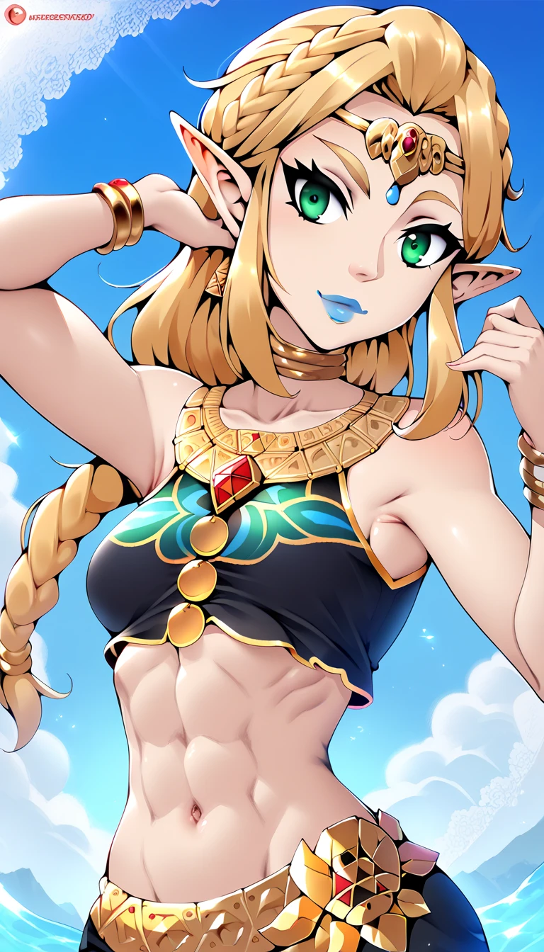 princesa zelda breath of the wild, no clothes naked sexy bikini