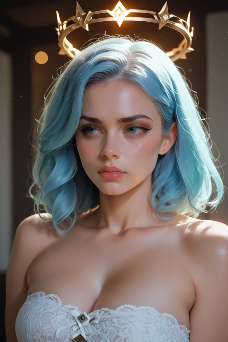 absurdres, foto RAW, mais alta qualidade, (obra-prima: 1.3), foto de cor RAW de alto detalhe, foto profissional, unidade de papel de parede CG 8k extremamente detalhada, foto-realista, realista, foto RAW, obra-prima, melhor qualidade, highres, illustration, 1girl, , baixinha, tiny girl, magra, branca, ruiva, cabelo vermelho, cabelo ruivo com cachos, cabelo ondulado, curly hair, Average length, pernas finas, rosto lindo perfeito com sardas, cardune lips, belos olhos realistas, olho direito verde, olho esquerdo azul, heterocromia, pale skin, textura de pele detalhada, seios planos, bunda pequena. Rosas vermelhas tatuadas nos ombros. Ruiva. Sorriso. Saindo do banho. Suada. Fazendo sexo oral. Estilo bruxa. Pagan style, Celtic, wiccan. Escocesa. She looks amazing. (design detalhado), casa, noite.