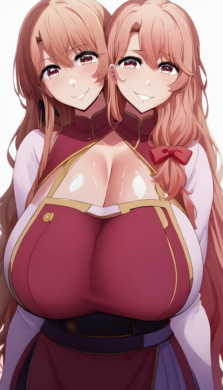 masterpiece, best quality, 1girl, solo, (huge breasts 3.0), (breast implants, fake , unaligned breasts, perfectly round breasts), SFW, cowboy shot, Long Hair, Detailed eyes,china dress,red dress,big ass,prinzv4,cleavage,paizuri_keyword,1boy,hetero,paizuri,solo focus,penis,pov