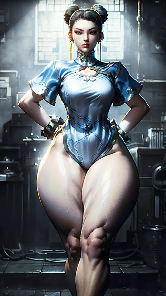 8k ((full body view)) (large eyes:1.3), (Claire), (bladerunner), pokemon, (puffy lips:1.4), defined cheekbones, ((legs spread:1.1)), ((the pit style:1.4))((bra1.6)), tight pants, sash, ((intricate details:1.4))detailed face:1.5), light skin,(puffy lips:1.5) (light skin:1.6), ((darkblue hair)), ((blue, black and gold outfit)), ((sitting pose)),((looking at viewer)), (detailed eyes:1.2), (Muscular:1.3), ((gigantic breasts:1.5)), )highly detailed, ((side view:1.6)), majestic, digital photography, art by artgerm and ruan jia and greg rutkowski, ((jewelry around leg:1.4)), (masterpiece), warm sidelighting, ((black background)), (((blue and gold color palette)))