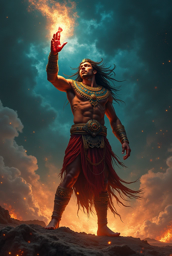 God Chaac human Super strong with Kukulcan's chestplate