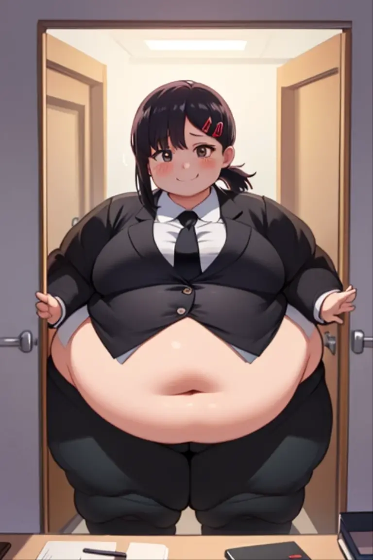 (masterpiece, best quality, highly detailed), 1girls, big belly, huge belly, art by kipteitei, round belly, chubby, curvy, belly grab, enormous belly, fat belly, thicc, bigger belly, really big belly, jiggly belly, shirt covering belly, belly cover by shirt, glasses, ((full body)), long hair