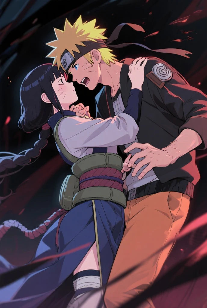 Naruto e Hinata, hugging, romantico, muitos lindos, fitness, grande pernas grossas