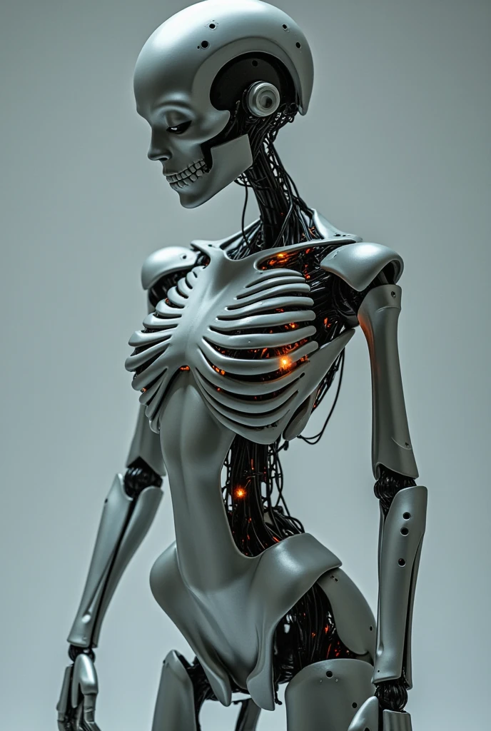 a bad woman in a futuristic suit with a ((skeleton head)), ((which disintegrates)), cybernetic, cyberpunk art, computer art, detailed eyes, (highly detailed skin:1.2), (realistic lighting:1.1), (realistic shadows:1.1), ((best quality)), (detailed), 8k uhd