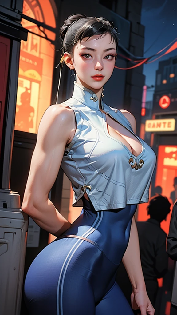 1female,35yo,plum,very huge big breastig chest and thin waist,legs long, 独奏,(Background with:cherry blossom forest,lotus flower,swimmingpool),legs are open,device,Bare bare , She has short black hair,Stand on a lotus leaf,seen from the front, single hair bun, The sky mostly cloudy,(((tmasterpiece),(Very detailed CG unified 8k wallpaper),Best quality,电影灯光,detailed back ground,Beautiful and detailed right pupil without eyes,Snow-whiteskin,Redlip(Very delicate and beautiful),(Beautiful and detailed eyes description),ultra - detailed,tmasterpiece,))facing at the camera,A high resolution,ultra - detailed),violent weapon, convex,legs are open,Raised sexy,Camel toe skin color,longing unsatisfied,street frontage,swimmer,White transparent swimsuit,black colored leggings,wonder women