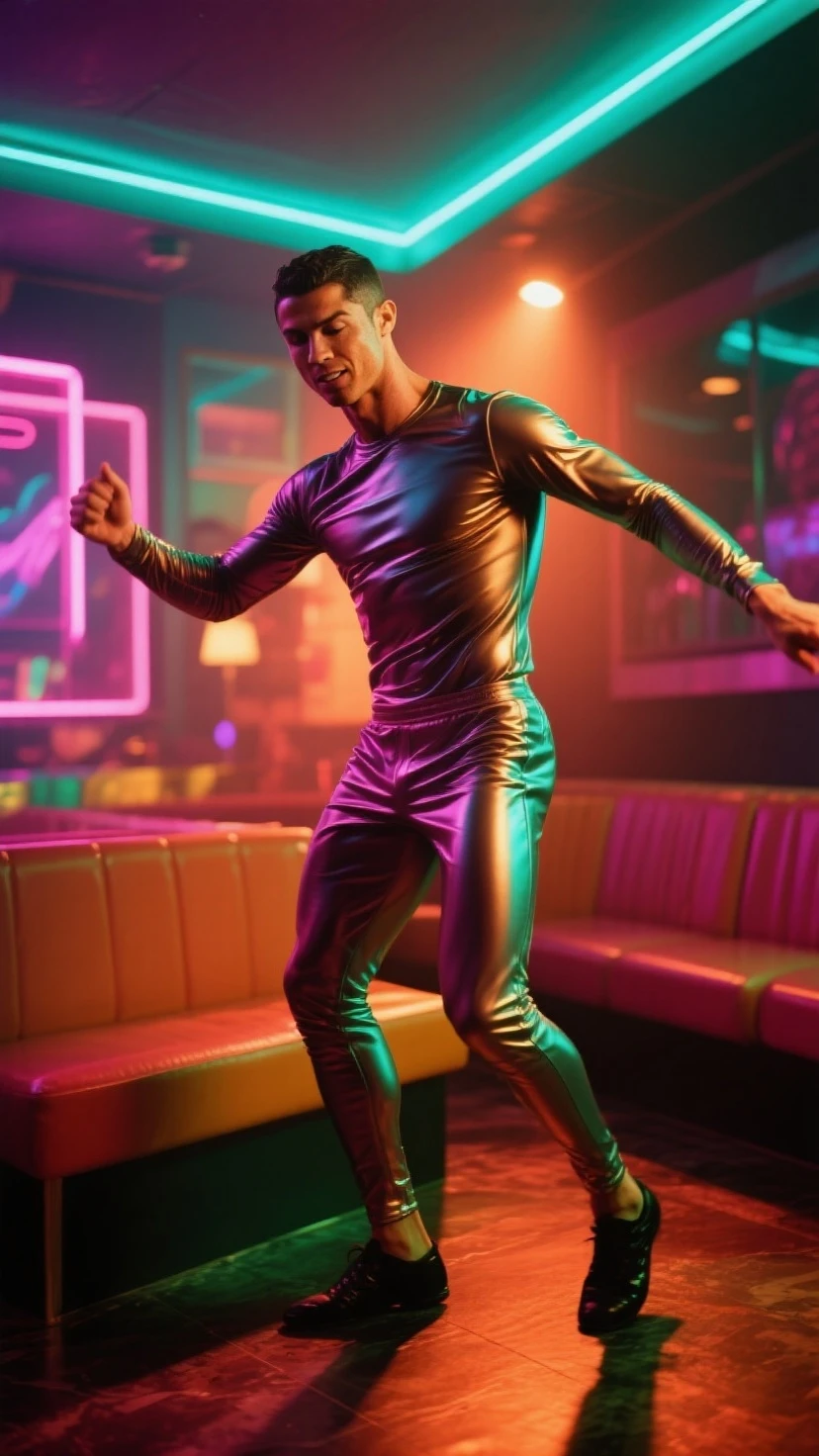 Gay man in heels clubbing