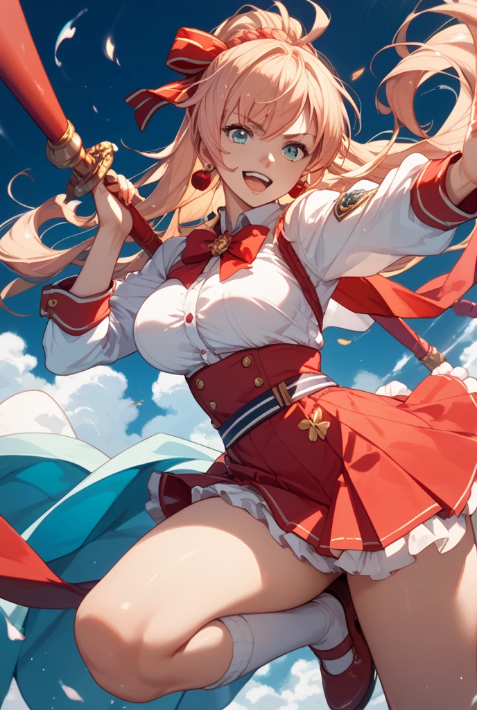 16k works,Highest quality,18-year-old,No background.White background only,whole body、Kneel,Dynamic and sexy pose, One person, Beautiful Face,, Symmetrical eyes, Perfect body, Good balance、 Perfect body、 marching band