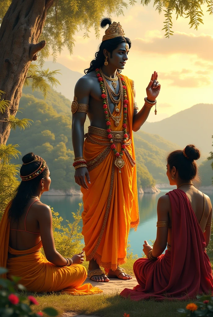 Indian villagers worshiping Lord Shiva