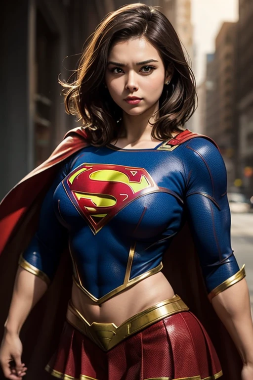 Superman, 1girl, cinematic, hyperrealistic, photo,
full body, sexy, bare shoulders, big breasts, tight clothes,
skin detailed, hdr, cinematography, raining, epic,  night,