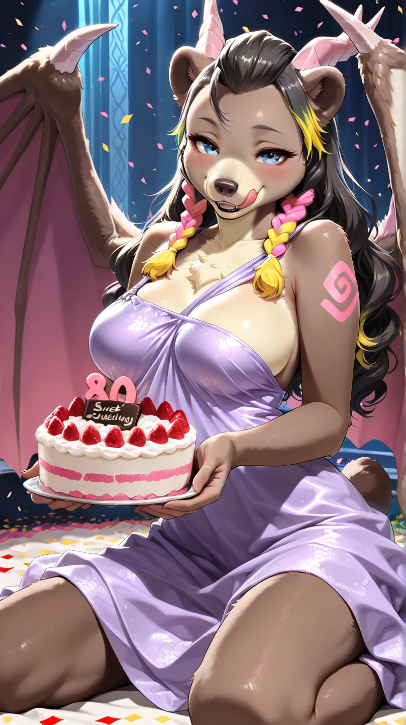 long shot, A beautiful 30 years old woman with gorgeous face, west European beauty, white skin, massive breasts, tiny nipples, standing in the kitchen, facing dishes sink, looking back at the camera, wearing towel, cleavage, long shiny black hair, black shiny crown, bright lighting, highly detailed, 8k, masterpiece
