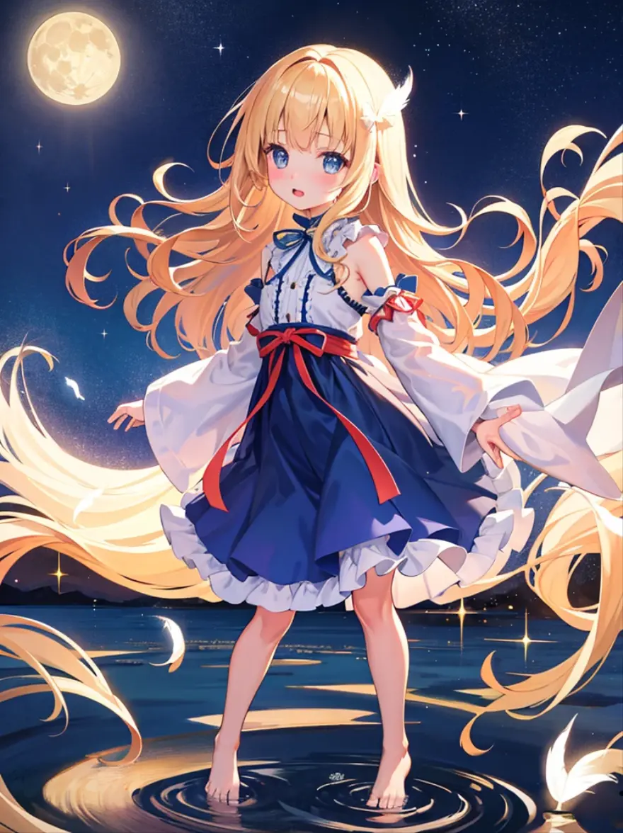 top-quality、​masterpiece、The upper part of the body、
(little man:1.6)Ukrainian women、(a smirk:0.4)、
braided blond hair、
emerald eyes、
Medieval sundress、
 Suspended light particles、central、
