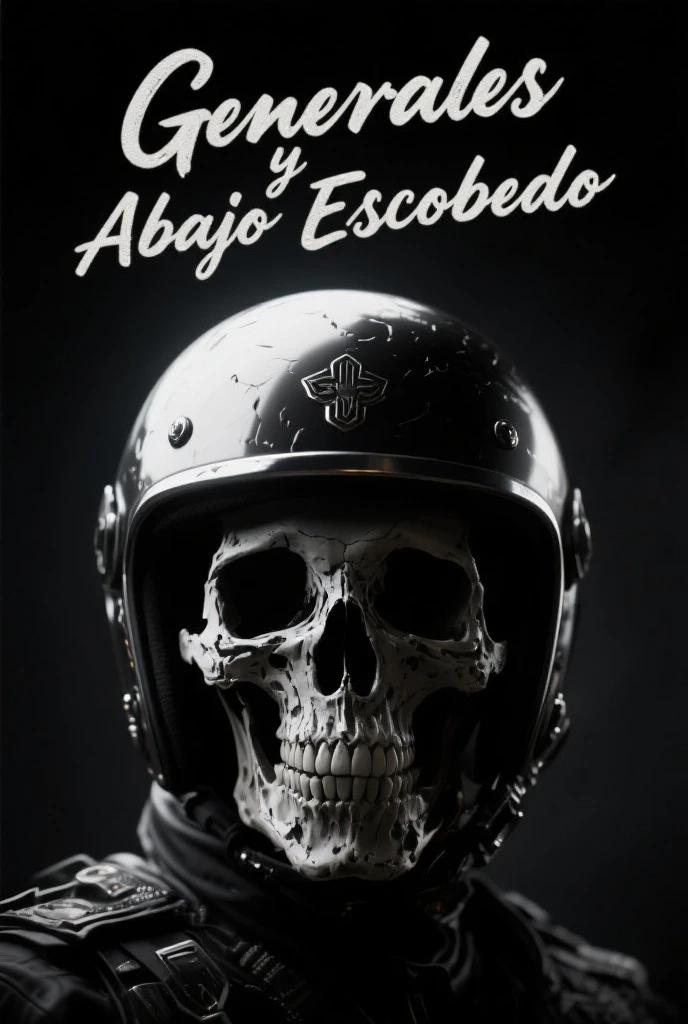 Costa Rica flag background, In front a skull wearing a motorcycle helmet bearing the name Franco in gothic neon letters