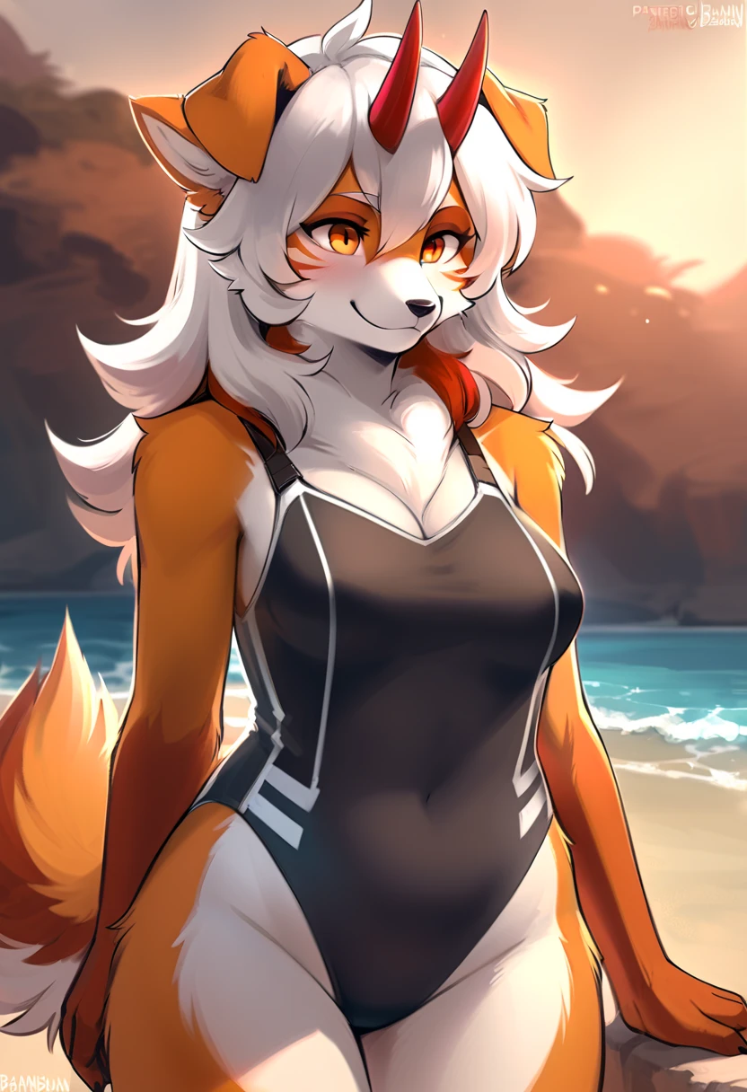 uploaded on e621,((Fumiko, I&#39;m Fujimoto, Author: TeamLab, Mikko Lagerstedt,Author: Silverfox5213)),SFW,ciberpunk, (hello)), ((Best Quality)),(chibi:0.3) , kemono, Furry, Wolf, animal ears, Body fur, 1women, 独奏, ((Short blue hair)), *//*, brown eye, *//*, looking a viewer, Smile, The Wolf Girl, (((woman's))), ((small breasts)), Young , ,Red shading, Beach, day light, Toned body, Choker, cute pose, ((bikinis)), (Detailed background, Depth of field, half body shadow, Sunlight, ambient light on the body), (Intricate:0.1), (high detail:1.3), (Unreal engine:0.5), (soft focus:0.2), ,((Half-length portrait, three-quarter view,Cowboy shot)),  Fluffy anthropomorphic wolf, Fluffy wolf nose, wolf tail, ((light gray fur)), (perspective)
