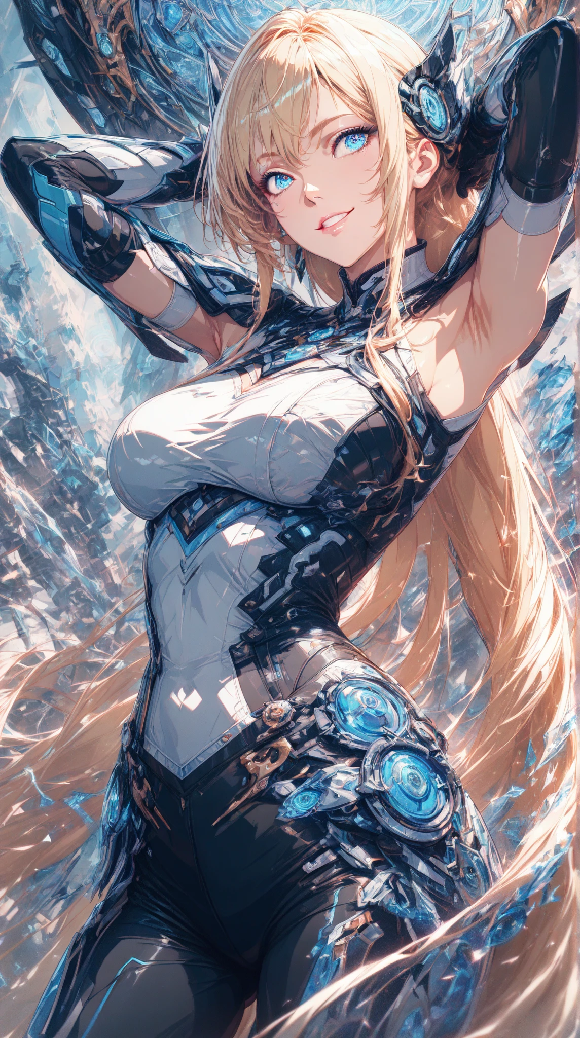 (1girl in:1.2, ( (digital) ( (Detailed passages inside the base:1.4), medium breasts, (fril swimsuit, thighs thighs thighs thighs, Detached sleeves)) , Best Quality, marierose,、Hypnorola
Eyes in the sky、1girl in,Emotionless facial expressions,Walking、grinning evily
