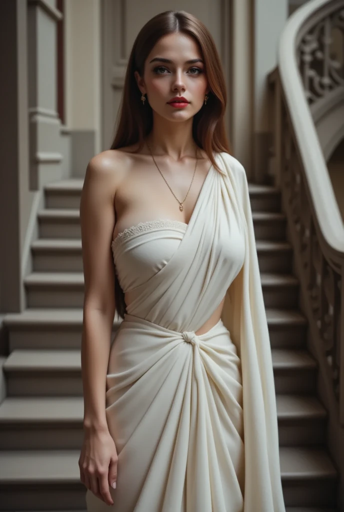 beautiful latin lady, whole body, designer long dress, rough skin, work of art, , realisitic, colorfully , dainty, cinematic light, sidelight, ray tracing,tailed beautiful dainty face, detailed beautiful dainty eyes,