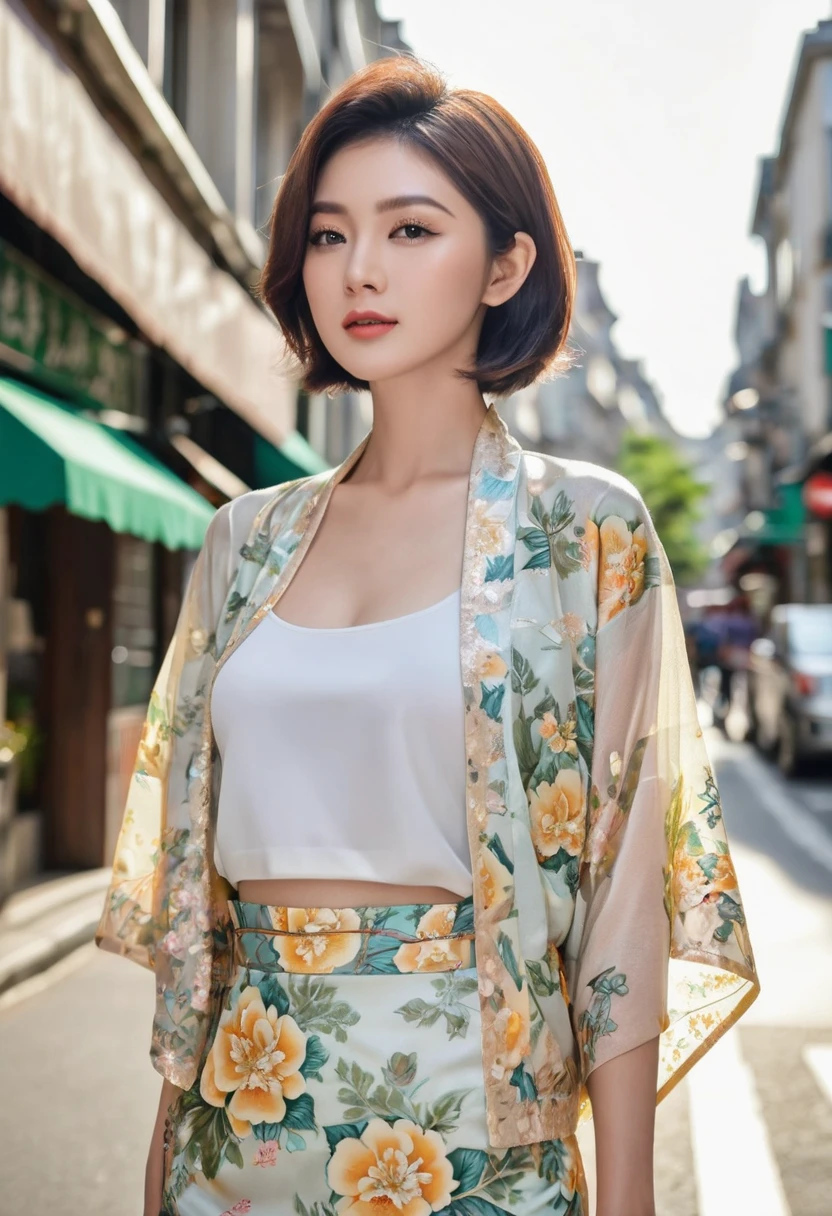 detailed eyes, Perfect features, (masterpiece), (best quality), moist skin, shiny skin, glossy skin, (good quality), intricate details, earrings, Ray Tracing, (realistic:1.1), korean,