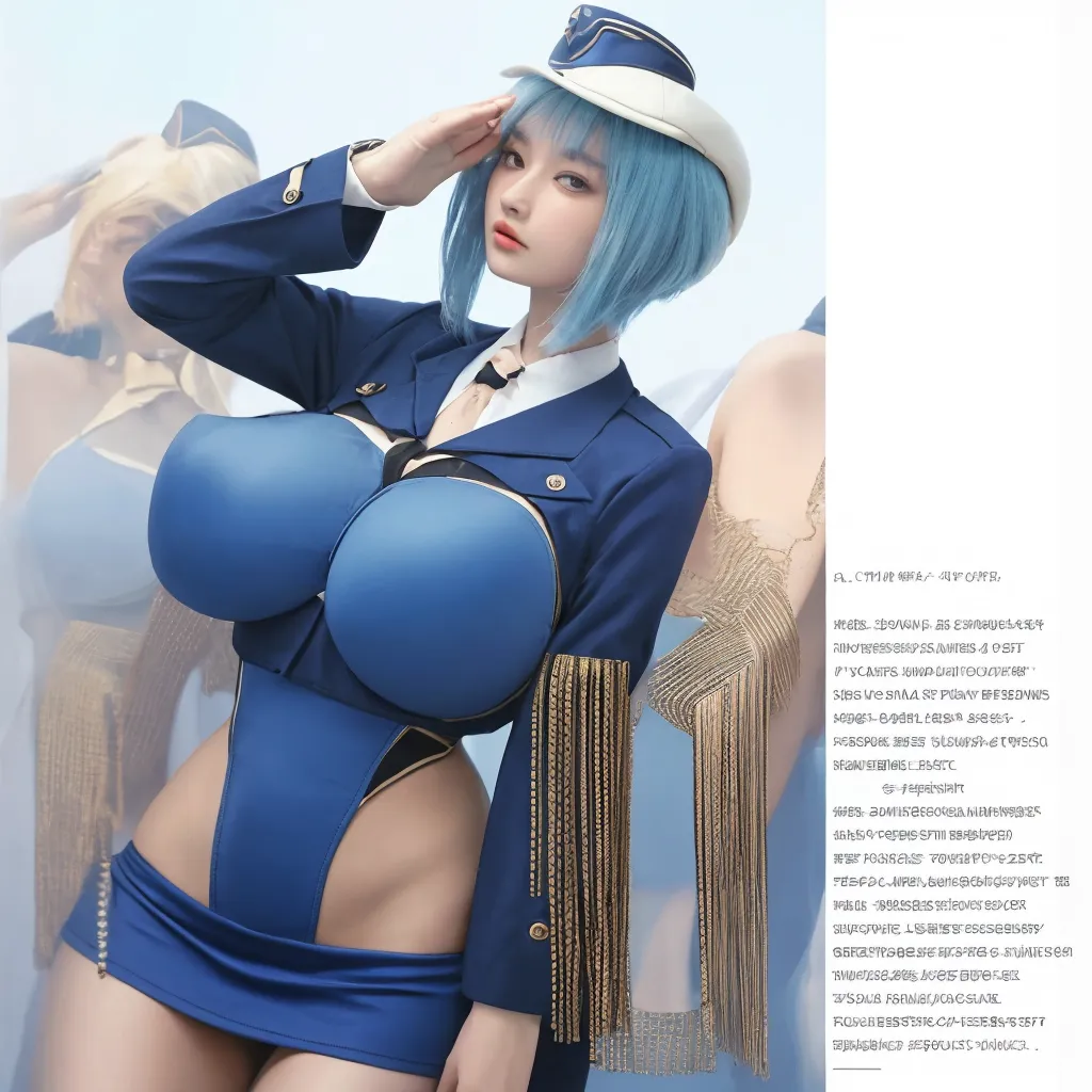 Highest quality, 8K quality, Masterpiece, Two busty women standing side by side, (Super big breasts compressed by clothes:1.2), Whitening skin, Sparkling Blue Eyes, Sailor collar mini dress, Above the knee, Skirtliftv1, (Protruding and accentuated booty), Super big breasts in a frontal view, (White panties), grabbing own ass
