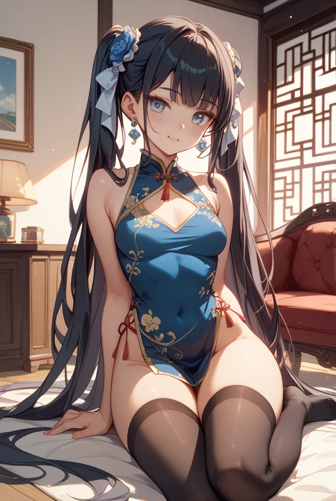 (Enrich your images,Masterpiece-level quality)Beautiful 8K CG artwork,Goddess-like posture,Kneeling exercise,Slim and soft,Translucent skin,Extra long-haired beauty, Super long straight hair,the skin is fair and juicy,,,,,,,Big JK Uniform,Outlook Part 1.2x Enhanced silhouette effect,Exquisite transparent blues pattern on pajamas,The details are intricate and exquisite,background slightly blurred,Temptation of attractive and voracious feet,droolng,Oversize,blush,goddess of Japan,Perfect body slim curve,Anime - Ray Traced Image Courtesy:Sitao, pixiv, shin hanga, Seductive Anime Girl, beautiful alluring anime woman, 2b, 2 b, On my bed, 4 k, Very detailed ArtGerm, photorealistic anime girl render, Smooth Anime CG Art