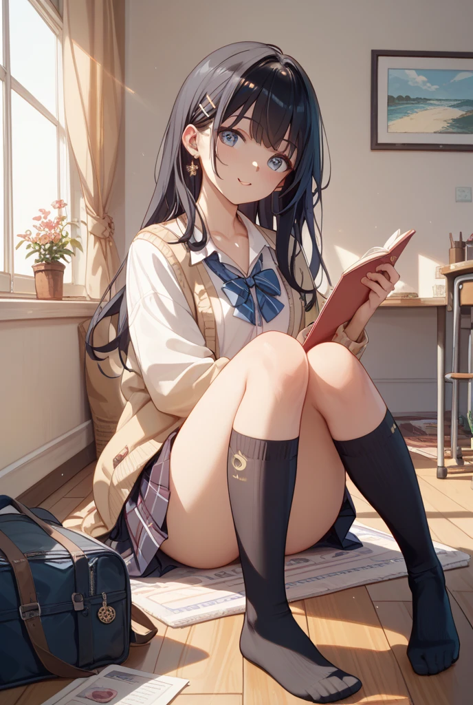 Masterpiece、Highest quality、highest quality、(((Lori)))、 ((((Petite))))、Shiny hair quality、Small face、Sitting、Super detailed, beautiful, wide eyes、Ultra-detailed, clear and beautiful faces、(cute illustration:1.2), High-resolution, ultra-detailed, best quality, embarrassed