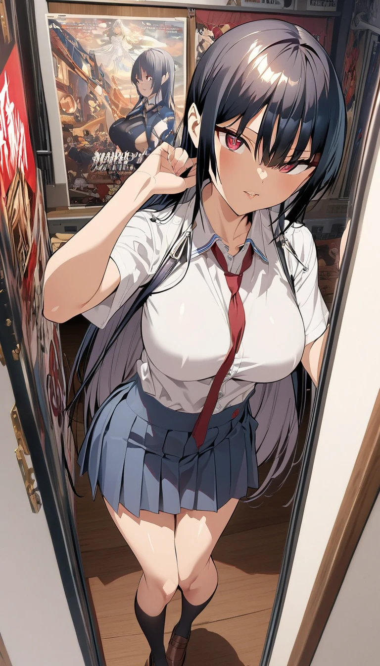 1girl, solo, nsfw,, (wearing nothing: 1.5), large breasts., empty eyes ,kotegawa yui,, long hair, black hair, brown eyes,, flooding, fire, heavy snowfall, frozen, file, crying, sea, cooking, whole body, Cherry tree、 blue sky, church,, classroom, garden, , nipple , wet, hospital、、、