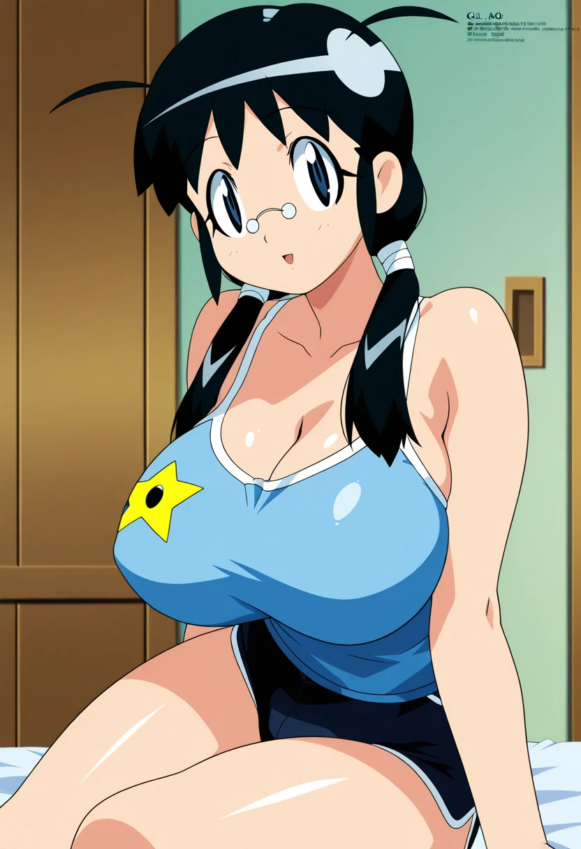 SeaArt Bot Txt2Img Default 10:25:12 NSFW, masterpiece, best quality, long hair, blue eyes, green hair, worns, big breasts, evil_smile, sexy, ((cheerleader)), red lipstick, fishnet stocking, huge breasts, breast sucking, ((breast sucking: 1.5)), ((1 kid boy)), grabbing breasts, sucking tits