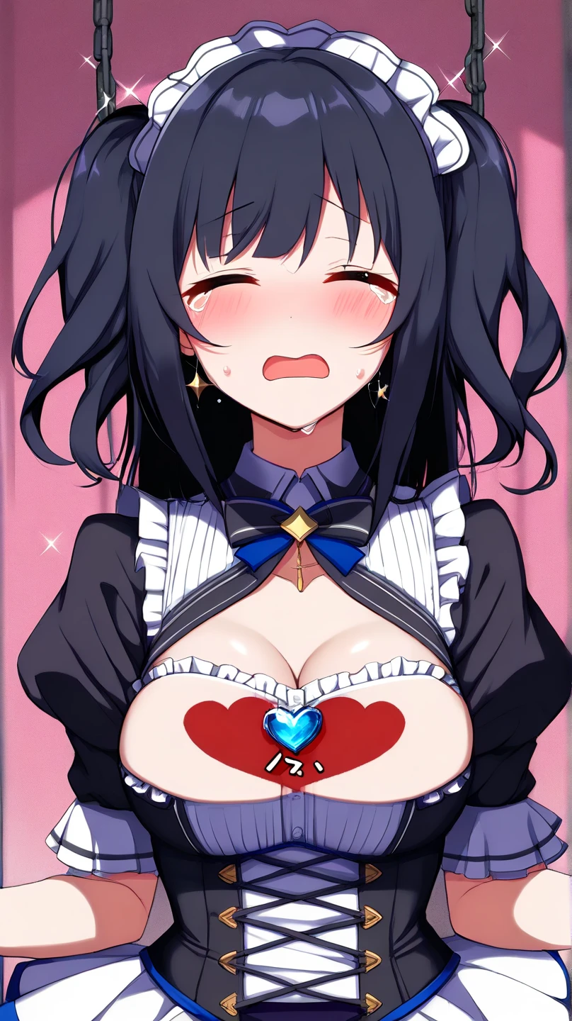 nsfw,uncensored,(super fine illustration,8K CG wallpaper,best quality,extremely detailed,ultra high res anime),1girl, 独奏,(idol master),(fumika sagisawa) ,(19years old, beautiful girl), (beautiful eyes),(((beautiful black hair))), (((long straight hair))), ((hair band)),(blunt bangs),one eye covered by bangs,((Private Server:1.5)),(open clothes:1.5),(pubic hair),(wet hair), (wet skin), ((Sweat)), ((vapour)), (flat chest,large breast), blush cheeks, arched back, get down all fours, boob on stage, (naked man:1.3), (man behind woman), (Intense sex:1.6), (doggy style sex:1.4), vaginal penis, hetero, (man hold woman's waist:1.4), (cum out),(Intense sex:1.6), (background,library,perfect lighting),((multiple boys:1.9, peeing on a girl,multiple penises:1.9, gangbang)),(happy:1.5,love:1.3),(dynamic pose),(spoken heart:1.5),(peace sign:1.5),(ahegao:1.2),(bloom:1.3),(look at camera:1.2),(bitch:1.3),(Commemorative photo:1.5),
