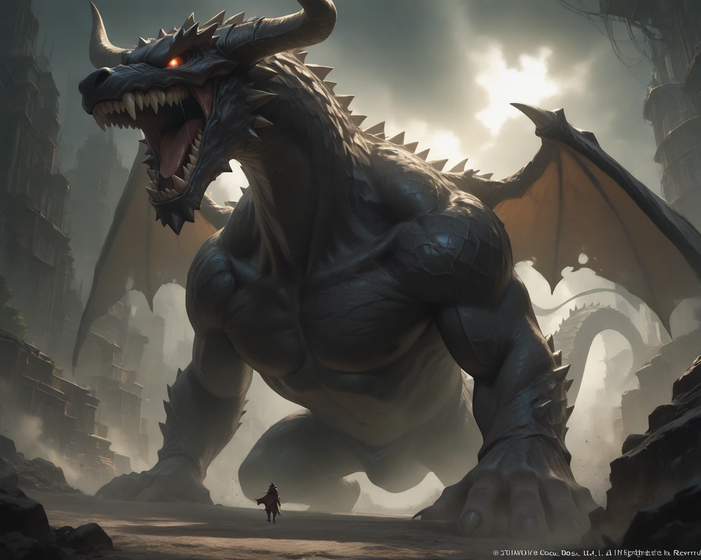 ruins, water reflection, moon, night, fog, standing, penis, (ultra detailed), a beautiful and detailed full size portrait of a male anthro dragon, scalie, dragonic, demon monster, (black body, black skin) smirk, (scales, detailed scales, muscle anthro, buff, big pecs, gladiator armor), loincloth, big crotch, armor leg wear, armor gloves, glowing eyes, red eyes (glowing), non-mammal breasts, looking forward, glowing eyes, big body, sexy body, goddess, big crotch, crotch apron, balls outline, sword belt, kenket, Ross Tran,ruan jia, trending on artstation,foxovh, cenematic lighting, big breaths, big , vagina, pussy, hands on chest, detailed background, day, medium front shot, side view, empty eyes, foreskin, tan body, tan scales, empty eyes, wet, night, big body, loincloth aside, pronounced_browridge, muscular anthro, big muscles, big pecs, battle armor, arm_spikes, biceps, feets, full body, straps, big horns, wings, dragon wings,