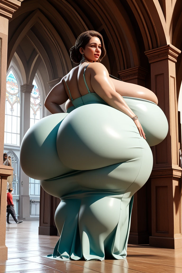 group of bimbo polished stone statue, extreme voluptuous statues, entrance hall, (UHD photo, highres, high saturation)