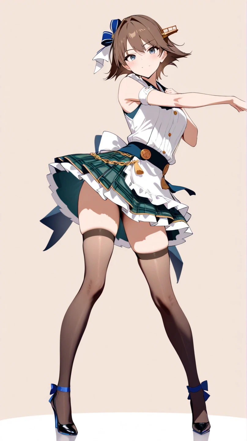 (watercolor:1.1),(masterpiece, high quality,最OK质量:1.2),(limited color palette:0.8),
1 girl, Hoshimachi Mizunari,alone, One side facing up, Hoshimachi Mizunari, Orange pantyhose, Green Ribbon, black skirt, Star \(symbol\), Off the shoulders, blue jacket, jewelry, long sleeves, thigh strap, black shirt, mini skirt, neck strap, green bow, black collar, belt,Star in eye,Star symbol in eye,(single_hair_OK:1.2)