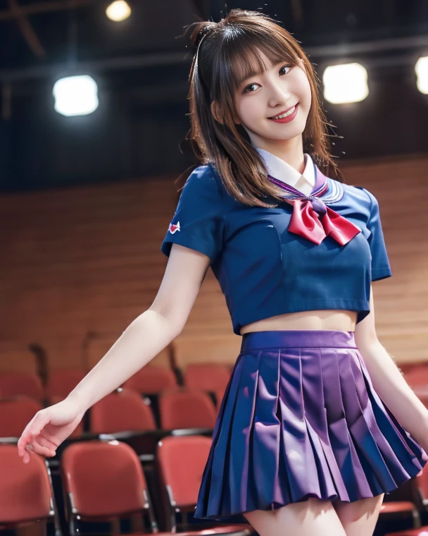 (8k、RAW photo、highest quality、masterpiece:1.5)、(realistic、Photoreal:1.5)、super detailed、超A high resolution、cinematic lighting、Racecourse、on the lawn、(((Nogizaka46をモチーフにした衣装を着た美女)))、(have a microphone、((26 year old Japanese woman)))、(((Wearing a cute red Nogizaka style idol uniform costume)))、、one piece costume、cute smile、dynamic angle、dynamic lighting、big breasts、full body shot、silver hair、I have a horse's tail growing out of my butt.、horse ears are growing、idol face、Nogizaka46、have a microphone、big breasts、huge breasts、idol pose、chest is hidden