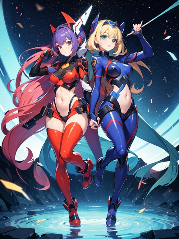 (((masterpiece)))、(((Top image quality)))、(((top-quality)))、((Illustration of one adult))、full bodyesbian、((25-years old))、((25-years old))、(((The face is a woman、The body is a man)))、(((Twintails with pink hair)))、Light gray eyes、((Tall))、((Flat))、(small tits)、((Muscular strong man's body))、((Muscular strong man's body))、((muscular chest plate))、abdominals、((muscular and thick arms))、((muscular and thick legs))、((manspreading))、(((White pilot suit)))、((Sitting in the cockpit))、(The Universe on the Monitor、Earth seen from space、Spaceport)