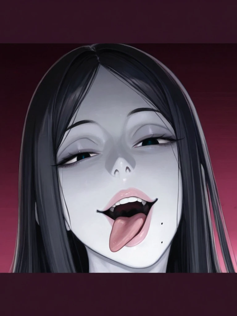 score_9, score_8_up, score_7_up, score_6_up, score_5_up, score_4_up, source_anime, niji style, starfire from titans, naked, naked, blowjob, she is sucking on a faceless human males cock, deepthroat, human male is cropped out, blushing, side view,