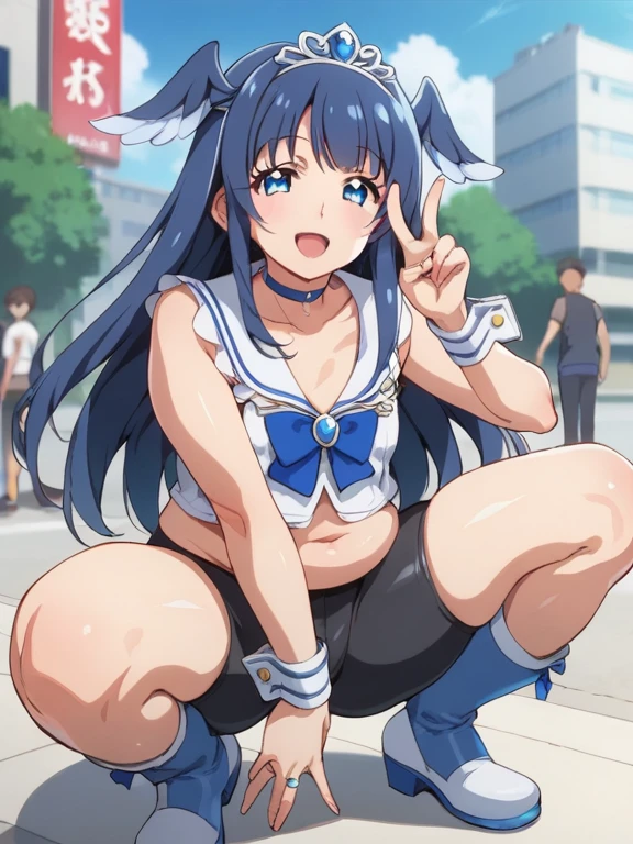 ((Authentic quality:1.5)),(highest quality), 1 person,wonderful ,blush,Smile of shame,((Child 8 years old:1.5)),((135 cm:1.5)),(((((Browsing Caution))))),(nude),((A little lazy)),(Sneakers),(spread Pussy)),(((Smile))),((Japanese Idols)),(((Pussy/vagina))),(spread her Pussy),(Uterus,Urethra),(Spread your legs,Pussy focus:0.5),((difficult)),Spread your legs, I'm about to be raped, wet Pussy, Grab the leg,((Tokyo Megacity:1.3)),((Sexy Cheerleader Costumes:1.0)),Sports half tank top,Cute, huh?,,Stretch your arms,NO glasses,NOsunglasses,Shadowverse Alice Kurobane,Chibi,NOskirt,NOpantys,Showing your pussy to the viewers,show your pussy,I want to show my pussy,