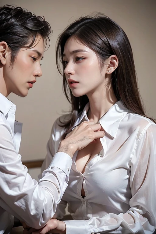 (8k、Best image quality、Highest quality、masterpiece)、Detailed face、Two))、Black Hair、short hair、Long Hair、ponytail、blue eyes、blush、Mid-chest、Seraphim、mini skirt、Cowboy Shot、Embrace each other、kiss、((Peeping Pose))、Shooting from the side、((avert your eyes))、Classroom Background、((Browsing Caution))
((kissをする女))
((((Emphasize cleavage))))
(Bra is visible)
