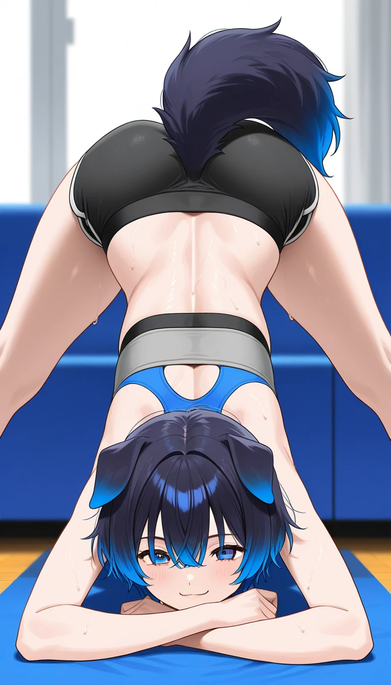 an anime girl、GYMTASTIC、Colossal tits