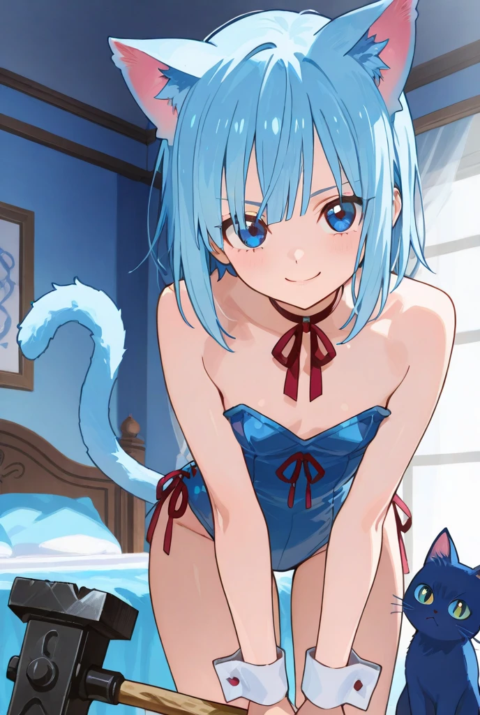 absurdist、Ultra-detailded、A masterpice、beste-Quality、BRAEK、Official art、(Beautifully Aesthetic:1.2)、(water colour:Curly)、BRAEK、Devilish Beautiful Girl、a beautifulchi girl、(kawaii:⒈3)、16yearsold、BRAEK、colourful hair、Splash、(Mixed blue and pink hair:1.2)、(フラクタルアート1.3)、BRAEK、cat ear、A sexy、BRAEK、humanoide、BRAEK、white bikini、BRAEK、red-eyed、BRAEK、From Side、looking the viewer、BRAEK、Plush bets、all on fours、BRAEK、shyness、tension、blushful、happy facial expression。BRAEK、Showa gravure、Quads、forcusfrom behind、BRAEK