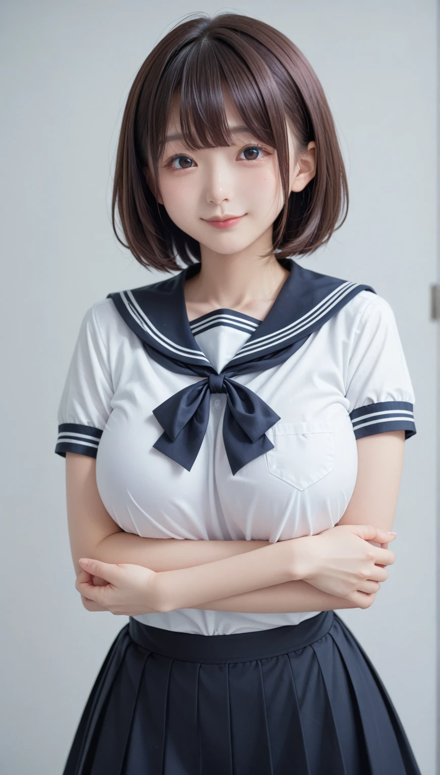 NSFW, (masutepiece), (photo realistic1.4), 超A high resolution, Best Quality, 8K, Soft light, Blurry background,
BREAK
1girl ,13years, Very beautiful junior high school student, Beautiful face, Beautiful face, Perfect face, cute symmetrical eyes, 二重まぶた, hair adornments、espadrilles、slender, (Huge breasts:1.7),large full breasts, Pants are visible、puffies_, bra very、election , Sweaty body, (Short shaggy hair, dark brown hair),
1girl in, (School uniform, Sailor suit with short sleeves), Colossal tits, Pleated skirt, Skirt lift, ((cum dripping , cum on the body)),
break
Evil smile, ((embarrassed, shame)), Full face blush, breathing deeply, Looking at Viewer, Open legs:1.5
