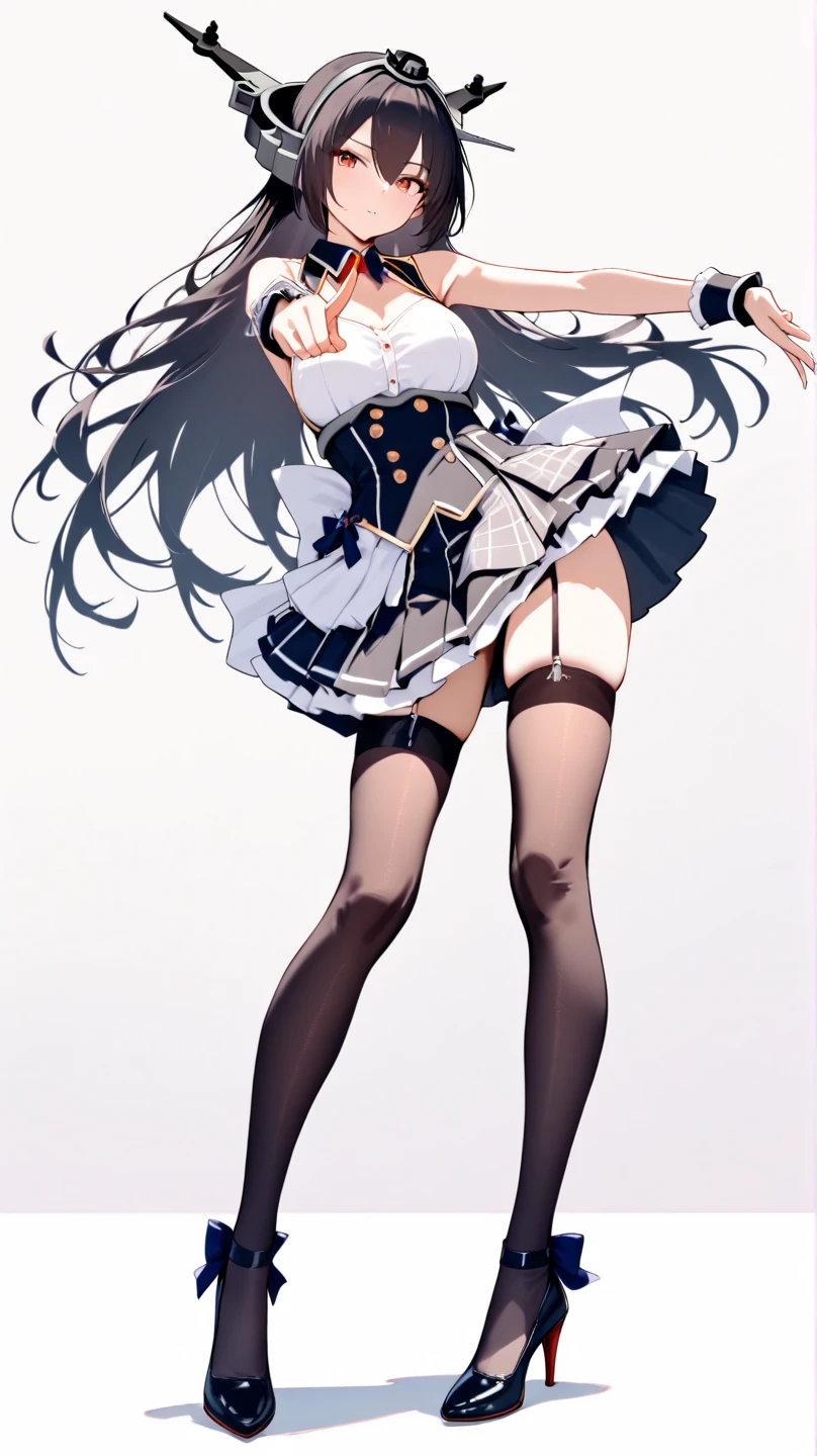 Anime girl sitting on a chair with a knife and a bow tie, surreal , chiaki nanami from danganronpa, High resolution!!, thighs!!!, by Kose Kanaoka, by Kamisaka Sekka, misato katsuragi, by Shinoda Toko, thighs!!!!!!, 2b, 2b